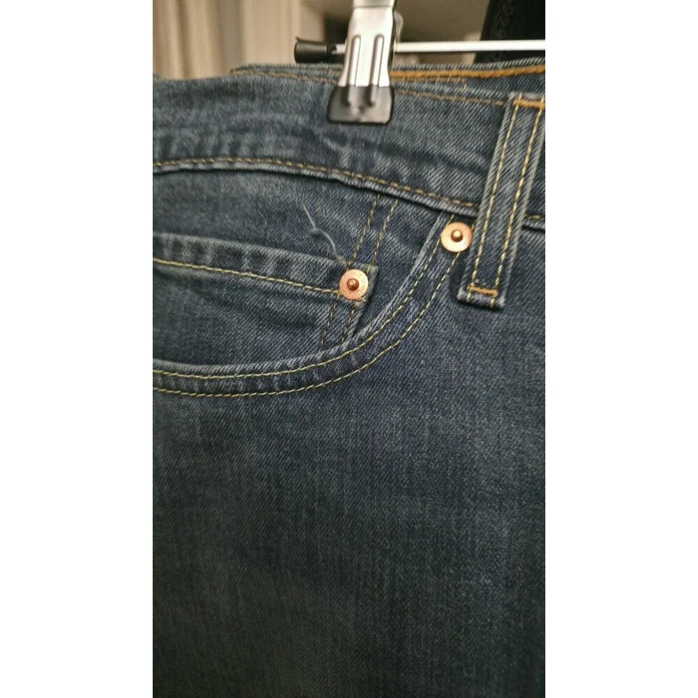 Levis 511 Jeans Mens 36x30 Blue Denim Slim Fit Zipper Medium Wash Grunge Skater